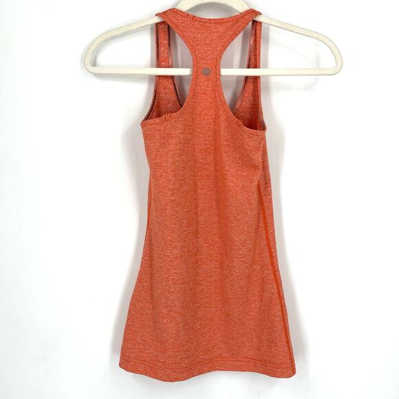 Lululemon Racerback Tank Heather Orange Size 2 - Picture 4 of 10
